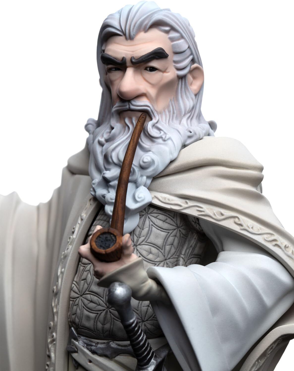 Weta Workshop Mini Epics Gandalf The White - The Lord of The Rings Trilogy Figure, White Collectible, AE Exclusive