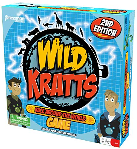 Pressman Wild Kratts Race Around The World Board Game Multicolor, 5'