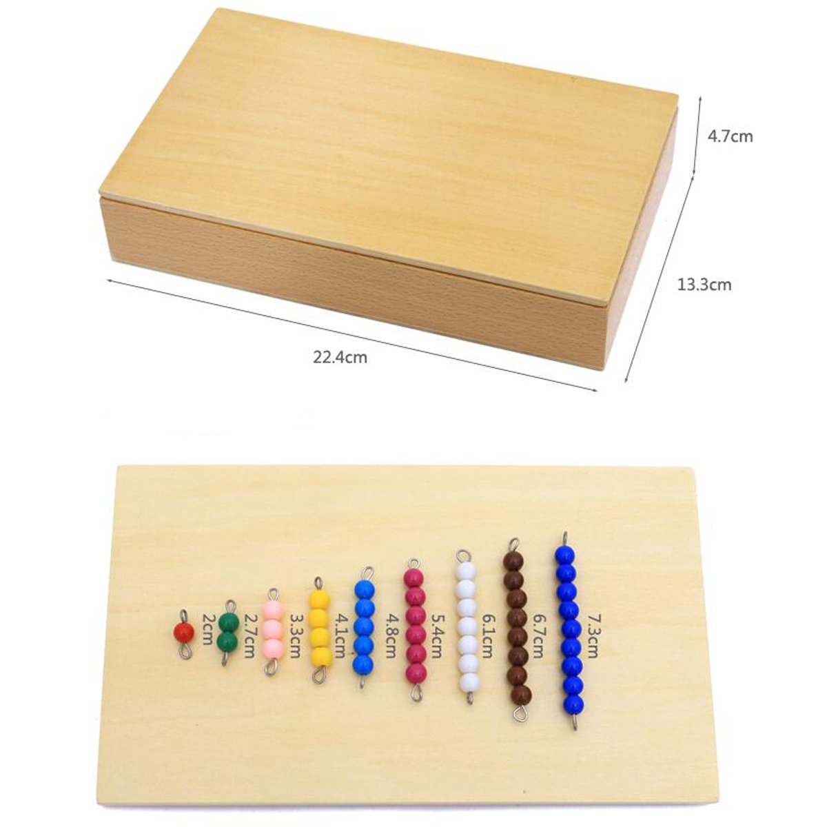 New Sky Montessori Checker Board Beads Early Development Mathematics Material For Kids Wooden Toy Montessori Math Learning Addit