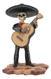 Ebros Traditional Charro Outfit Black Mariachi Band Musical Instrument Player Skeleton Figurine Day Of The Dead Folk Musician Dias De Los Muertos Collectible (Bassist Bass Player)