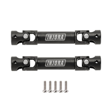 INJORA Drive Shaft with D-Shaped Holes - Hardened Steel Driveshafts for 1/24 RC Crawler FMS FCX24 Upgrades