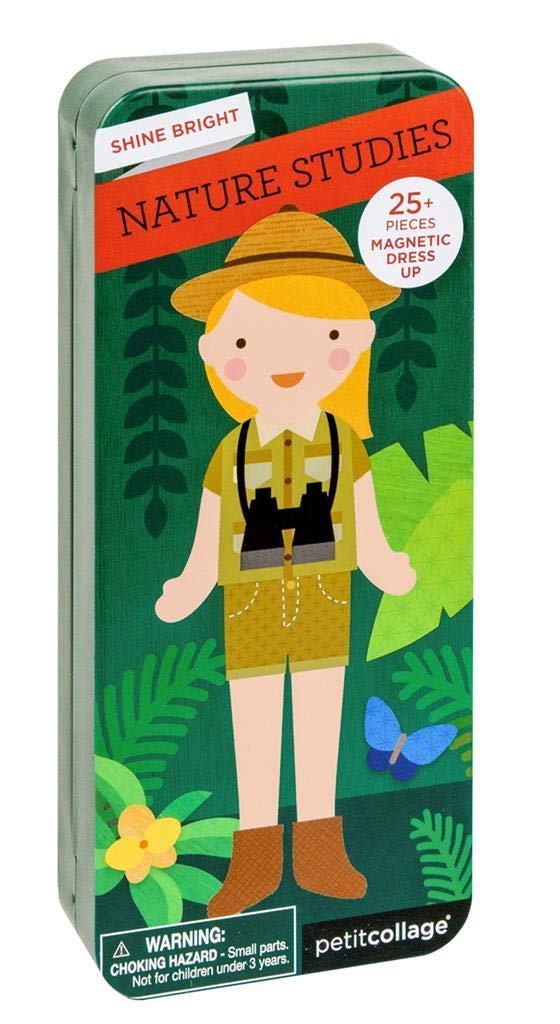 Petit Collage Magnetic Dress Up, Nature Studies – Magnetic Game Board With Mix And Match Magnetic Pieces, Ideal For Ages 3+ – Includes 2 Scenes And 25 Creative Magnetic Pieces