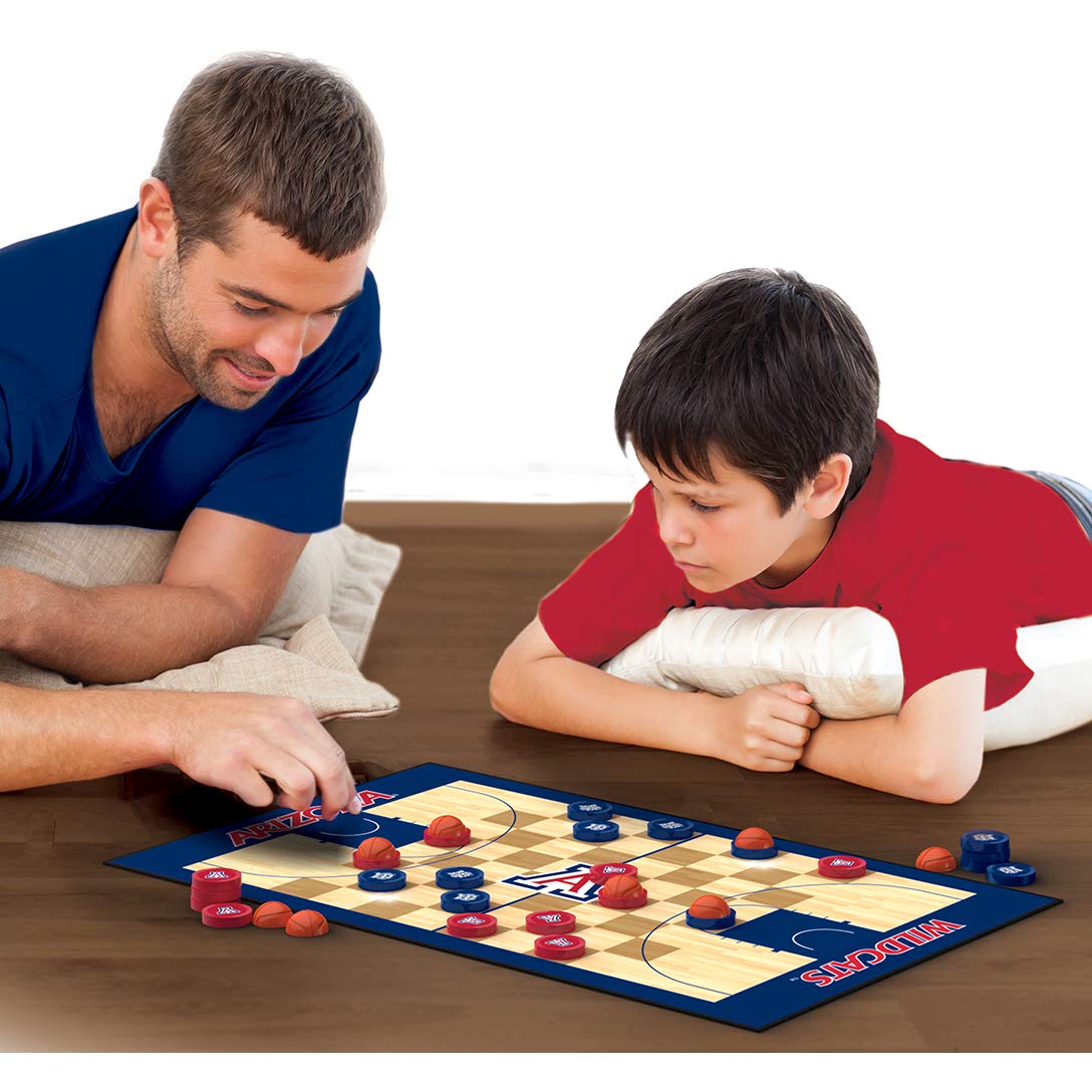 Masterpieces Ncaa Arizona Wildcats, Checkers Board Game, For Ages 6+