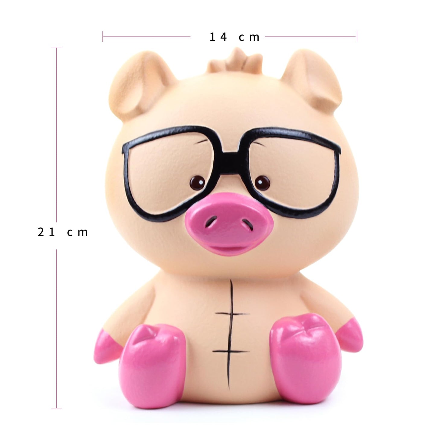 Winsterch Pig Piggy Bank for Boys and Girl Ceramic Pig Bank Money Box Toy Coin Bank Birthday Gifts for Kids