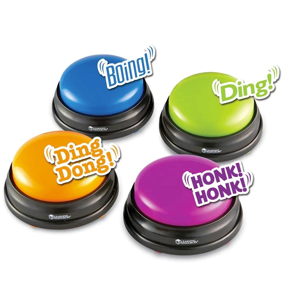 Learning Resources Answer Buzzers Classpack, Classroom Tools And Games, Teacher Supplies, Batteries Included, Set Of 12, Ages 3+