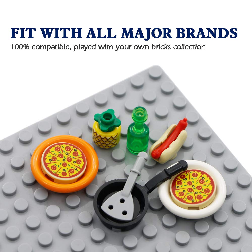City Food Accessories - Building Block Friends Animals Bricks, People House Kitchen Farm Restaurant Moc Pieces Parts, Classic Party Favors Toys For Boys Girls