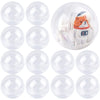 Framendino, 20 Pack 3 Inch Empty Plastic Capsules Translucent Round