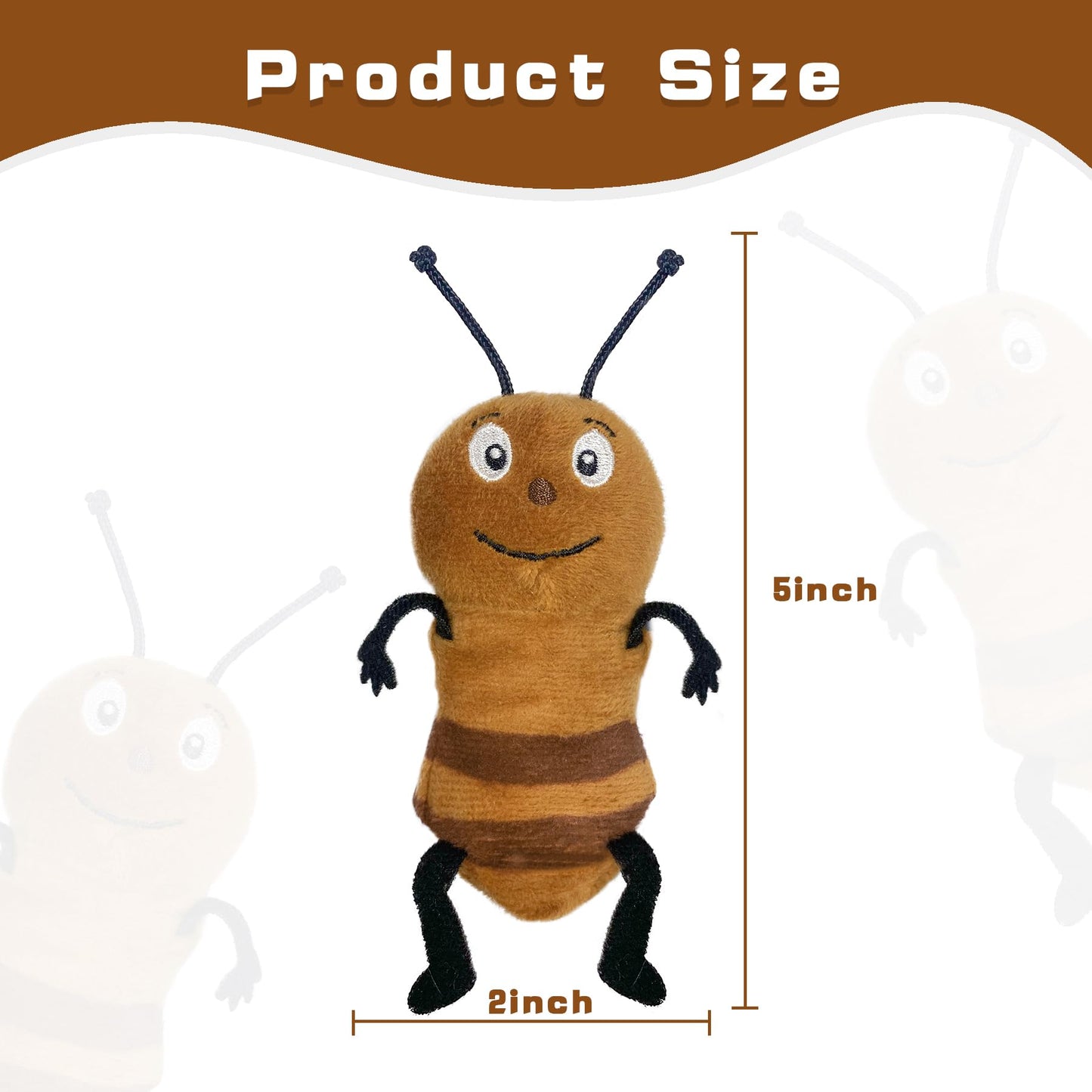 JUSTQUNSEEN 6pcs Insect Finger Puppet Set, Mini Hand Puppets Suitable for Kids, Cute Animal for Role-Playing and Storytelling, R