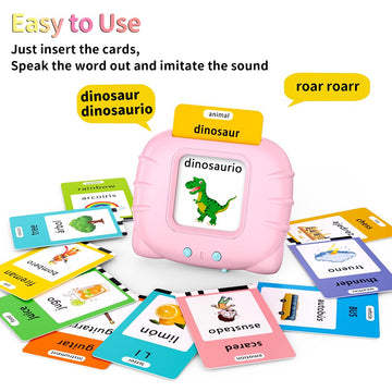 Eaever Bilingual Educational Toys, Spanish English 520 Sight Words Talking-Flash-Cards, Preschool-Learning-Activities, Montessor