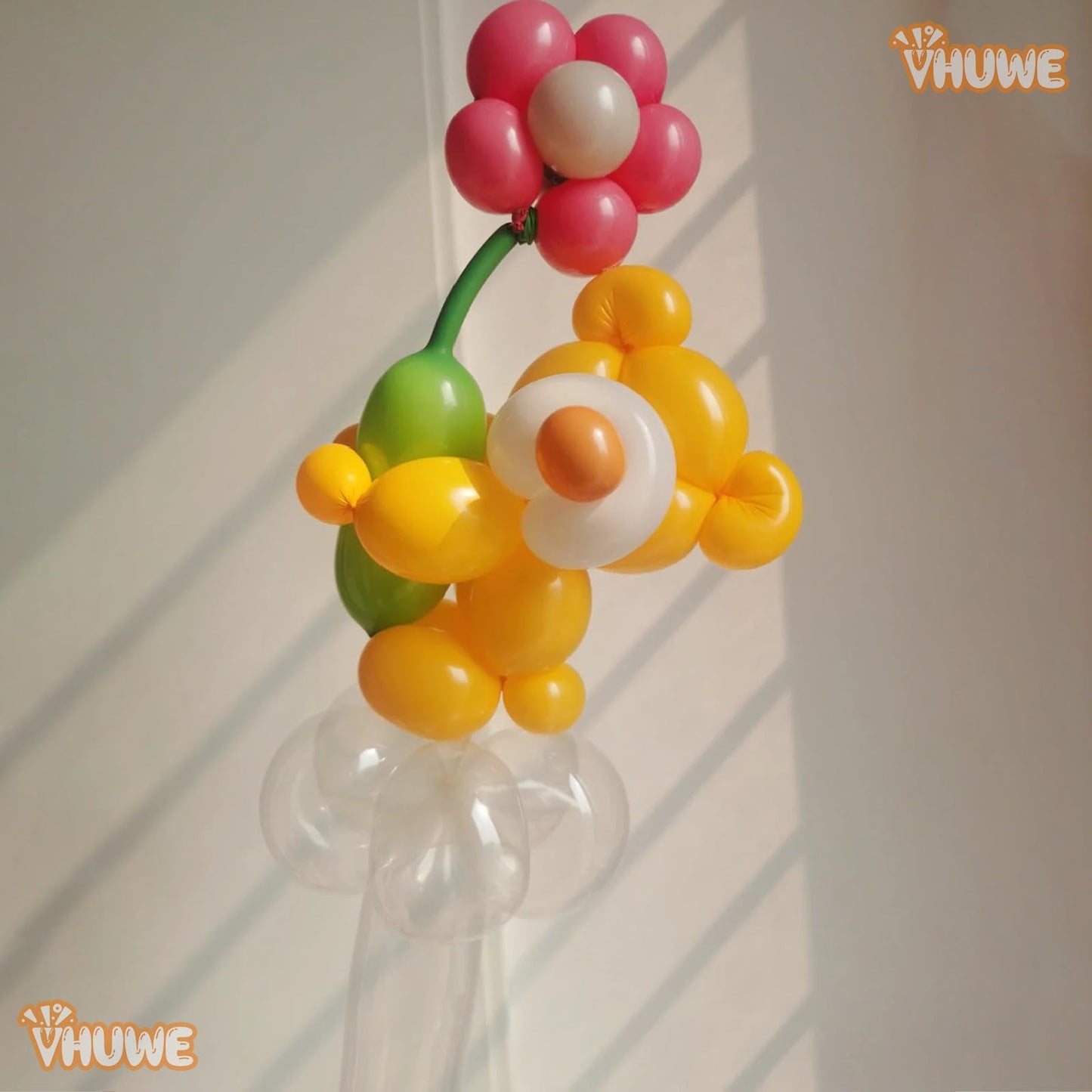260 Balloons Lemon Yellow, Thickened 100 Pack Long Balloons Twisting Skinny Magic Balloons For Balloon Arch Animals Clown Kids B