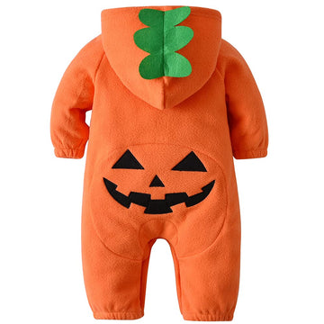 Acehcear Baby Pumpkin Costume Baby Halloween Costumes Kids Hooded Romper Orange Onesie Unisex 3-6 Months