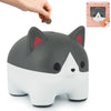 Jizwpoom Piggy Bank,Corgi Bank For Kids, Money Saving Box,Dog Piggy Bank Gift For Kids Adults Boys Girls Birthday,Grey