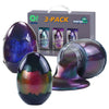 Waterelf 3Pcs Polyester Galaxy Slime Kit - Big Egg Slime For Kids Boys Girls Adults - Perfect For Party Favors, Stress Relief Ac