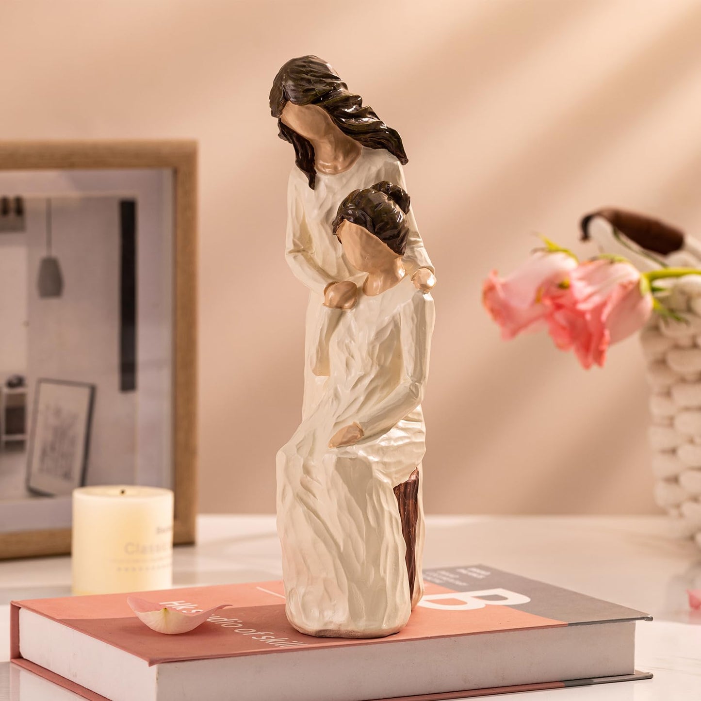 Elegondrar Gifts For Mom From Daughter, Mother And Daughter Figurines, Gifts For Mothers Day, Birthday, Resin, 9.7'' H