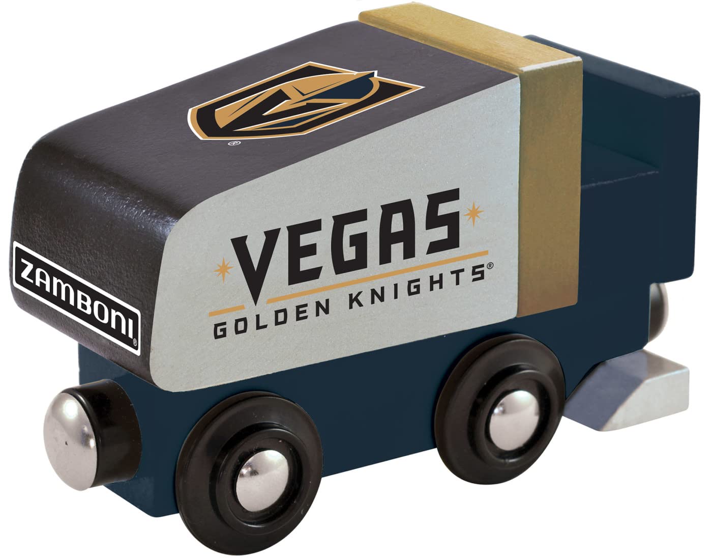 Masterpieces Wood Zamboni - Nhl Las Vegas Golden Knights - Officially Licensed Toddler & Kids Toy