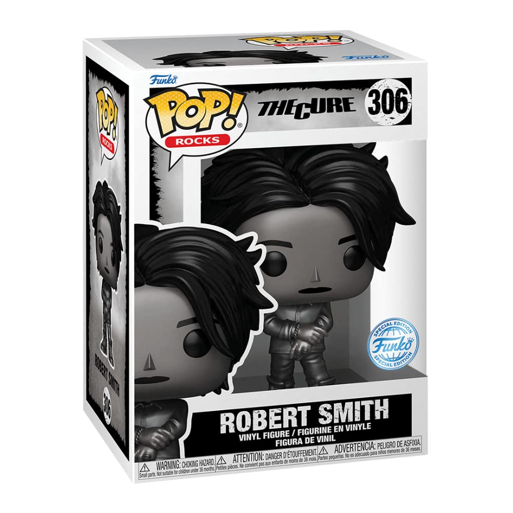 Funko POP Vinyl Figure The Cure Robert Smith #306 Black Metallic Expo Exclusive