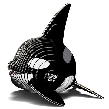 Eugy Orca Killer Whale 3D Puzzle, 25 Piece Eco-Friendly Educational Toy Puzzles For Boys, Girls & Kids Ages 6+