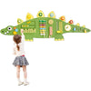 Beright Dinosaur Activity Wall Busy Board Panels, Montessori Sensory Toys, Toddler Learning Activity Center, Perfect For Toddler Playroom & Children'S Daycare, Green
