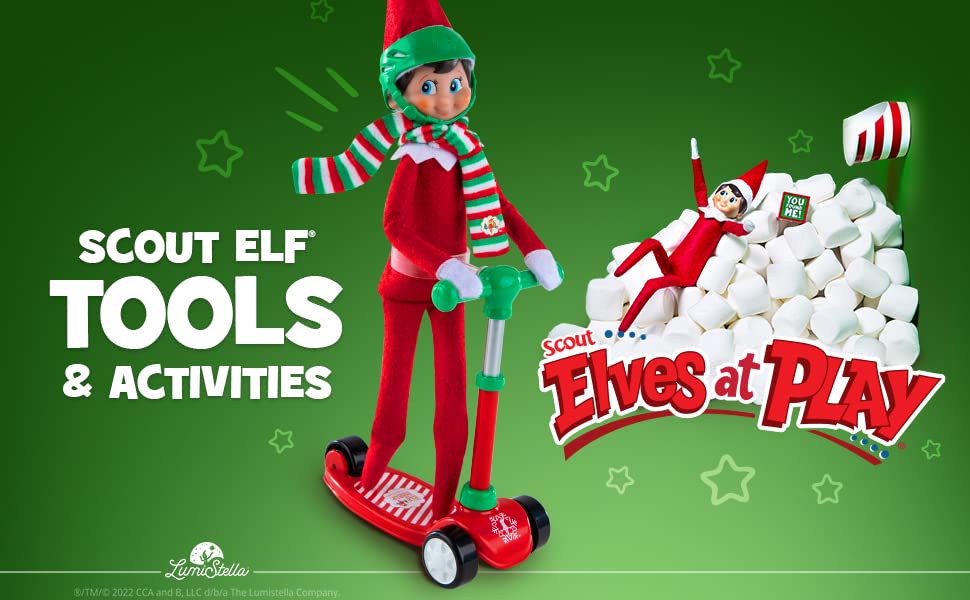 The Elf on the Shelf Peppermint Plane Ride - Inflatable Plane for Scout Elves - Multicolor - Model SEAPPLANE - Official Holiday Decor