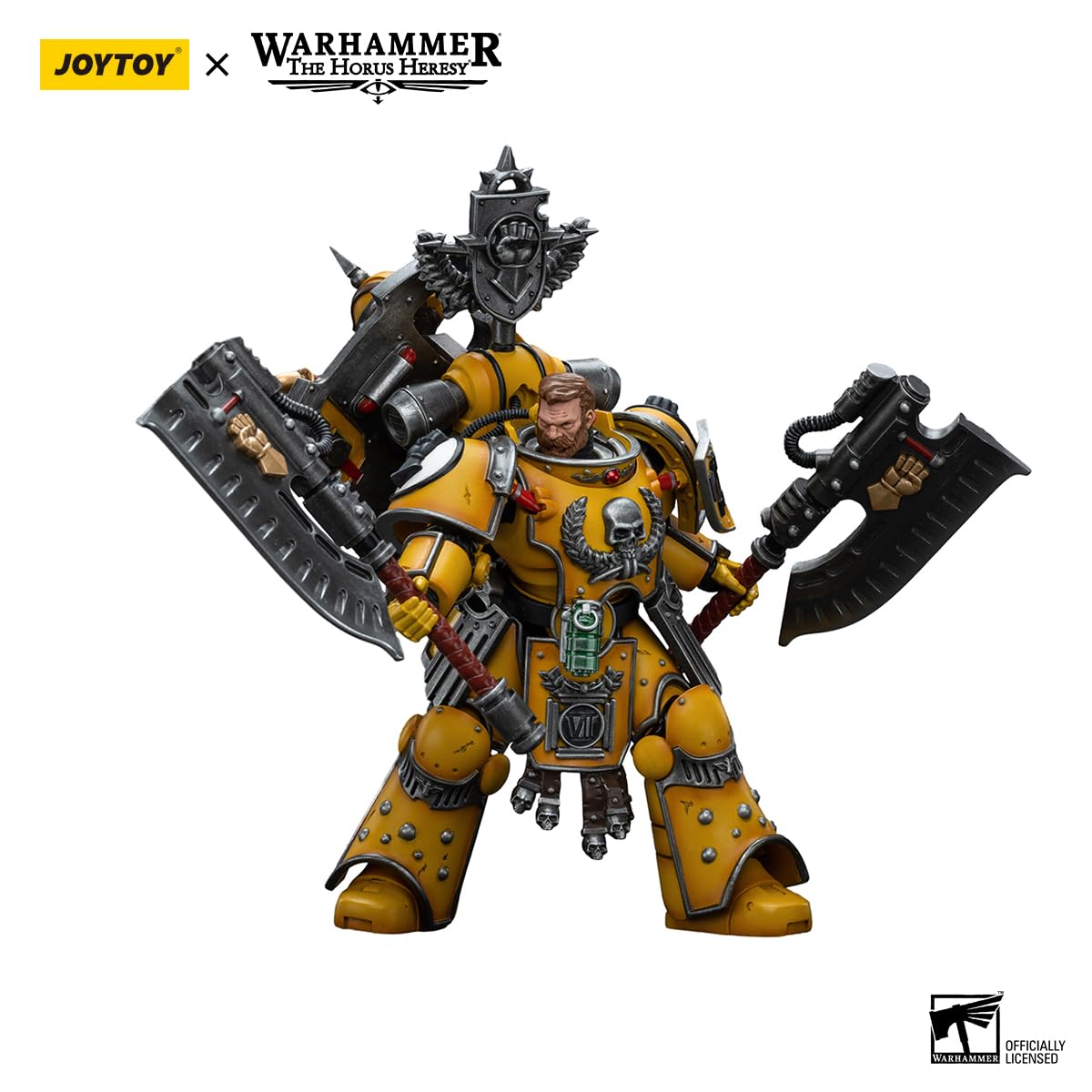 Yizrio Joytoy Warhammer 40K Imperial Fists The Horus Heresy Genuine License 1/18 Fafnir Rann 4.9 Inch Action Figure