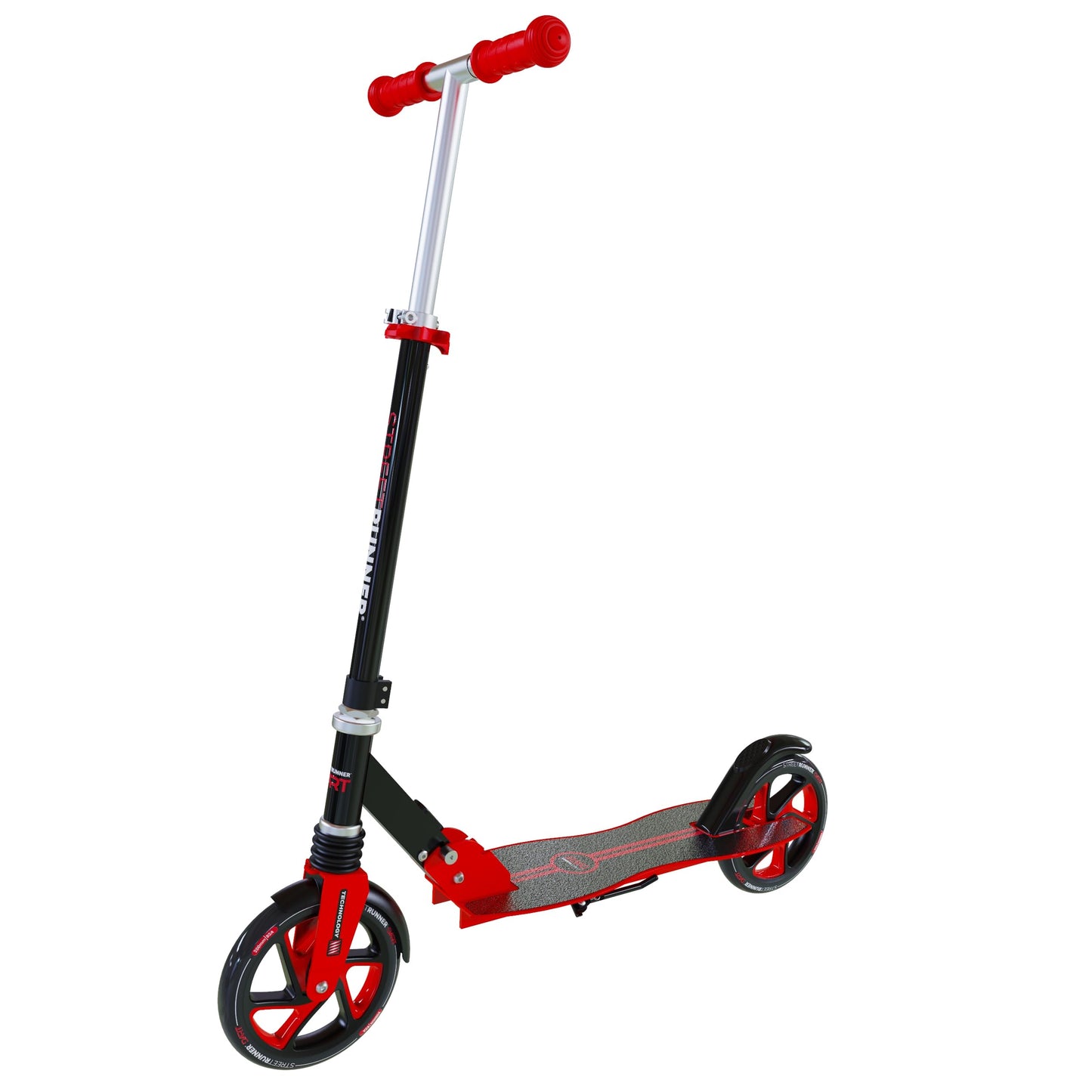Street Runner Dart - Big Wheel Scooter For Kids 6 Years And Up, Kick Scooter For Adults Teens, Height Adjustable Lightweight Foldable With Shock Absorption, 250Lb Weight Capacity