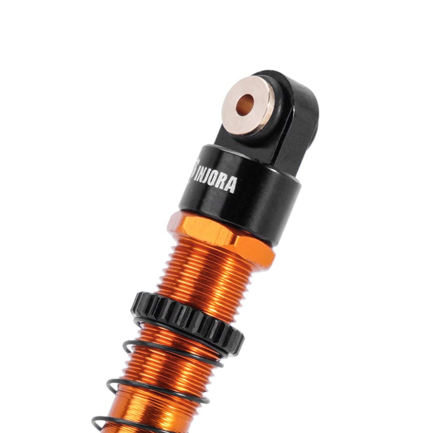 INJORA 51mm Shocks-Long Travel Threaded Double Barrel Damper for Axial AX24 SCX24 Upgrade 1/24 RC Crawler(Gold)