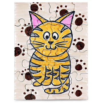 24 Blank Jigsaw Puzzles - 4 X 5.5 Inch, 16 Pieces Each - Hygloss Dyi Party Invites, Perfect For Decorating, Kids' Activities, Ar