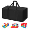 QYILUARE Extra Large Waterproof Storage Bag for Inflatable Bounce House & Water Slide, Black with Sturdy Handles (40 L x 20 W x 28 H)