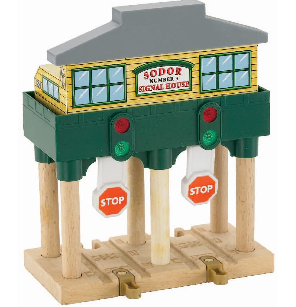 Thomas & Friends Wooden Railway, Deluxe Over-The-Track Signal - Battery Operated
