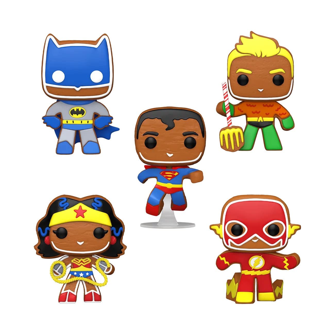 Funko Pop! Dc Superheroes Gingerbread - 5 Pack