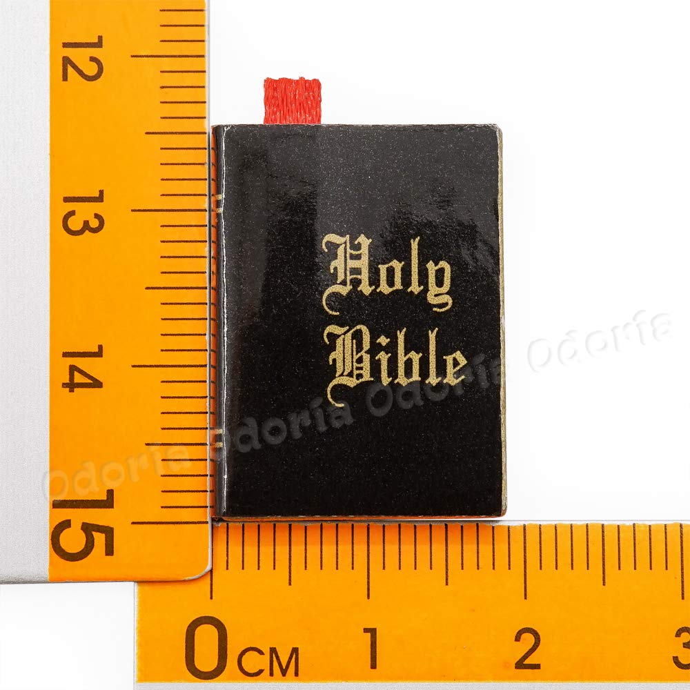 Odoria 1/12 Miniature Holy Bible Book Dollhouse Decoration Accessories
