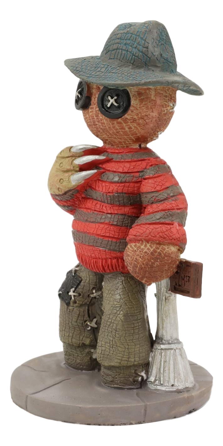 Ebros Day Of The Dead Pinheadz Monster With Voodoo Stitches Figurine Halloween Collectible Statue Fantasy Mythical Beings Undead Apocalypse Horror Icon (Freddy Krueger)