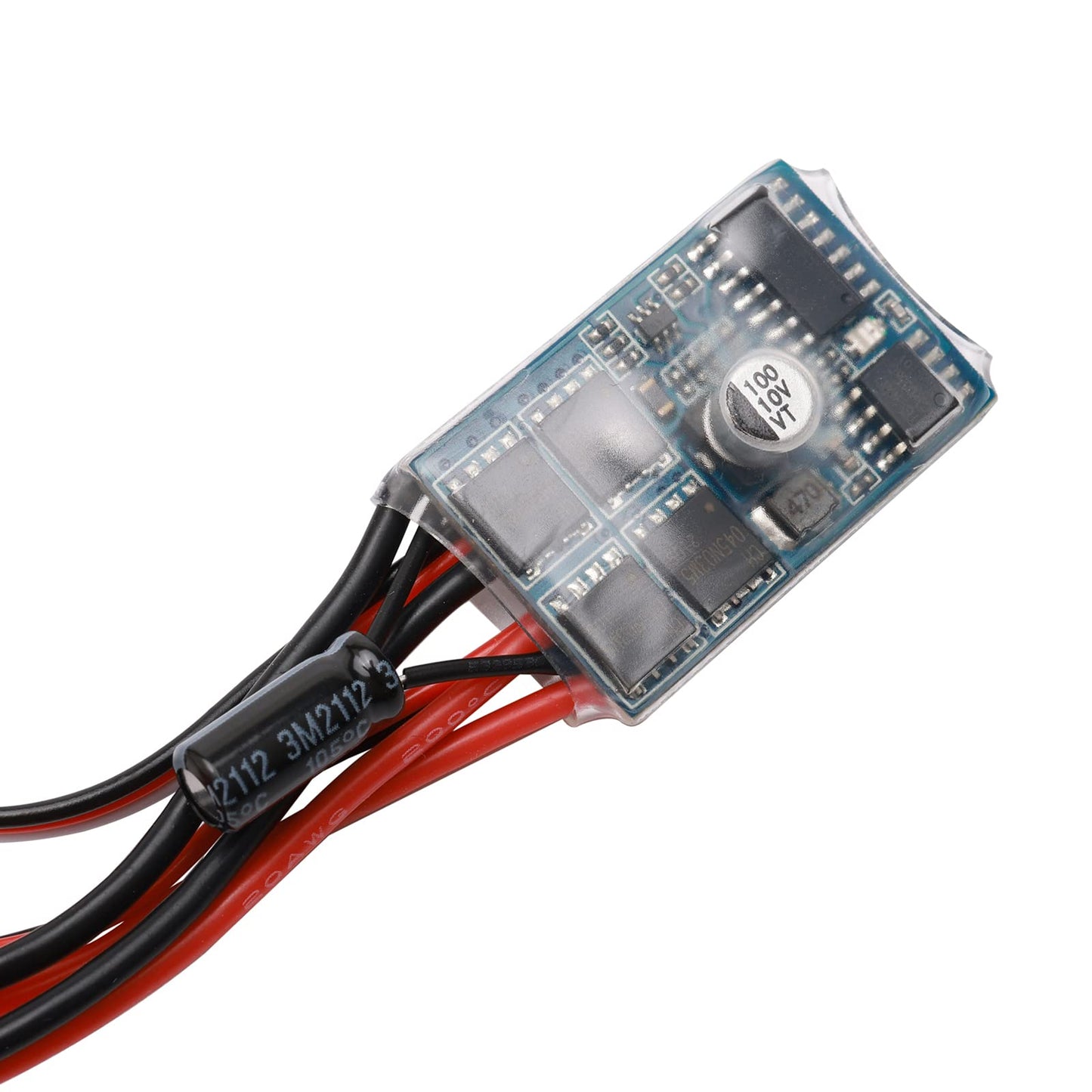 10A Brushed ESC Motor Speed Controller Two Way No Brake RC Car ESC for 1/16 1/18 Car Boat Tank