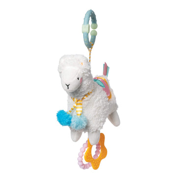 Manhattan Toy Llama Clip-on Teething Toy, Multicolor, One Size, Model 218260, Ideal for Baby Travel