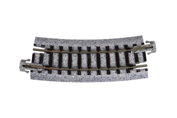 Kato USA Model Train Products Unitrack, 249mm (9 3/4'') Radius 15-Degree Curve Track (4-Piece)