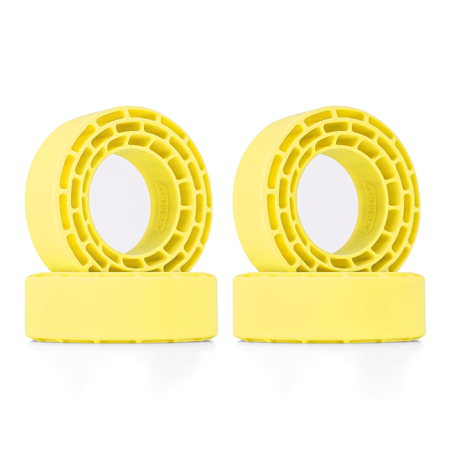 INJORA Silicone Rubber Inserts for 68-72mm 1.3'' Tires, 4pcs (Yellow)