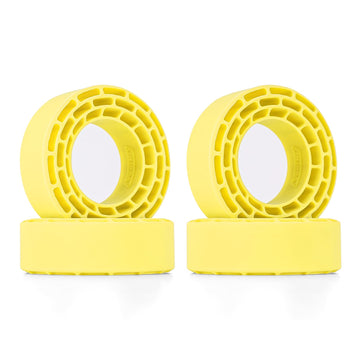 INJORA Silicone Rubber Inserts for 68-72mm 1.3'' Tires, 4pcs (Yellow)