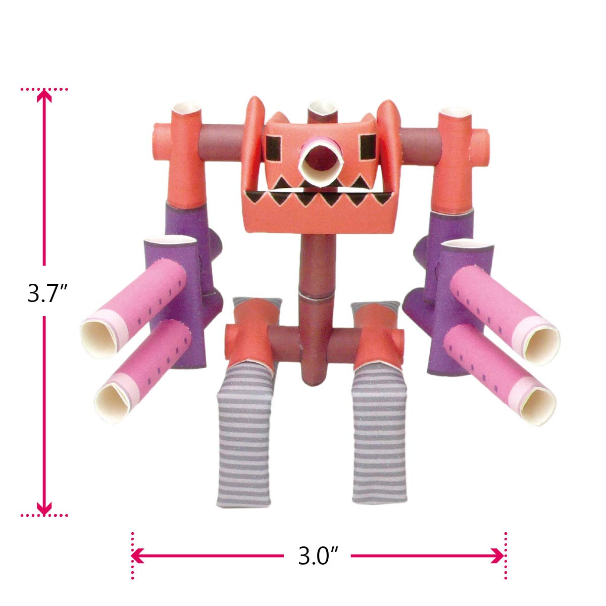 PIPEROID Cannon Bull - Japanese 3D Paper Puzzle DIY Robot kit for Kids and Origami Kit for Adults