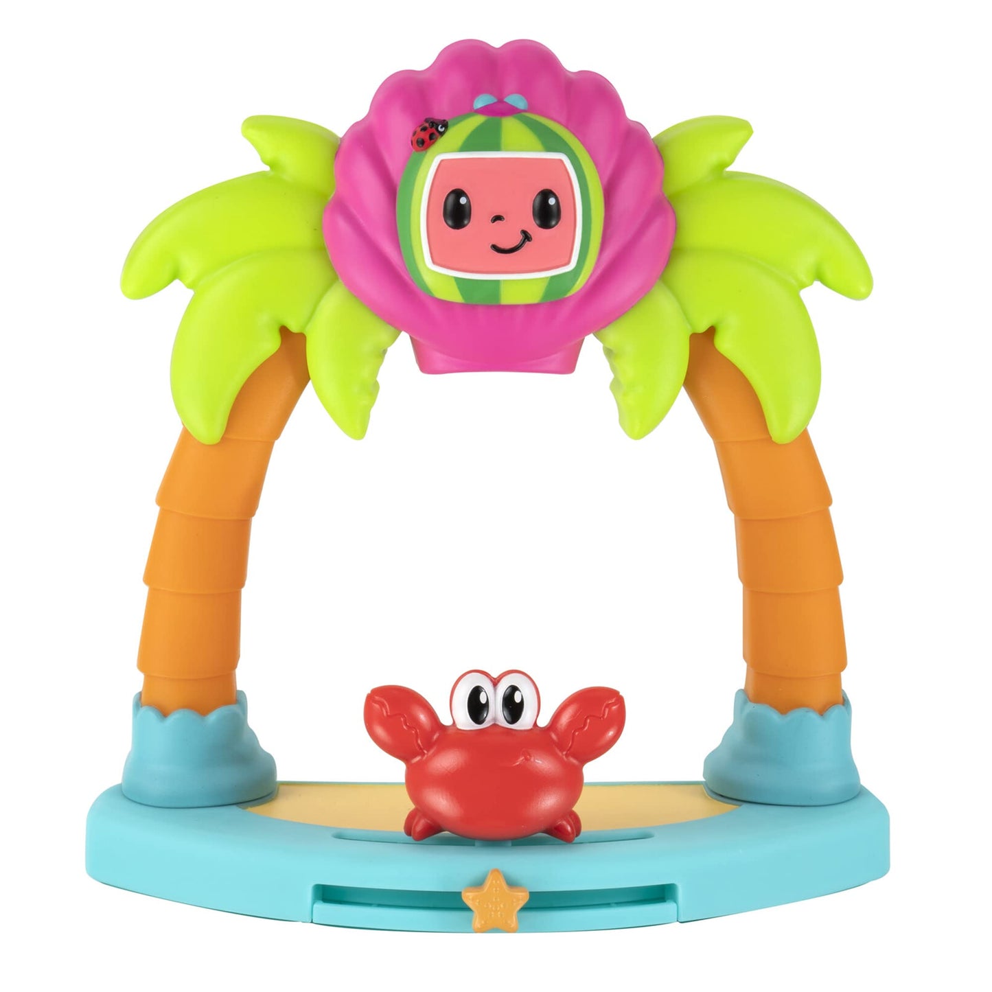 Cocomelon Family Beach Time Fun Playset - Features Jj, Tomtom & Yoyo With Sandcastle, Umbrella, Beach Chair, Towel, Beach Playset