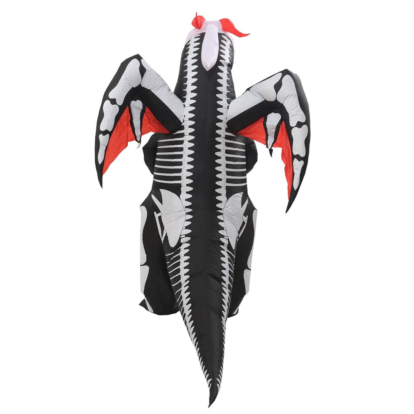 Aiwendish Inflatable Skeleton Dinosaur Costume For Kids 8-10-12 Year Blow Up T-Rex Cosplay Trex Jumpsuit Dragon With Wings For H