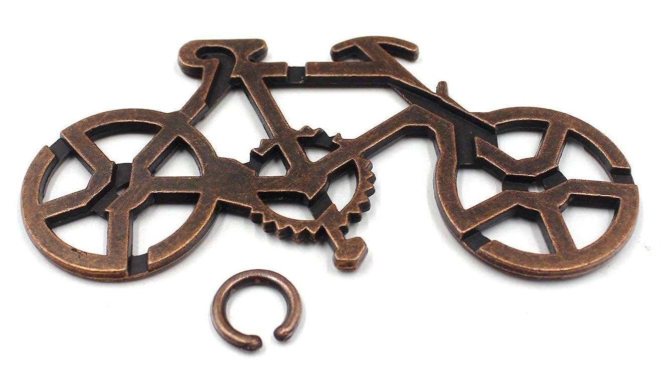 Shuyue Bicycle Metal Puzzle Lock Iq Test Mind Game Toys Brain Teaser Metal Puzzles Magic Trick Toy Metal Iq Puzzle For Kids And Adults