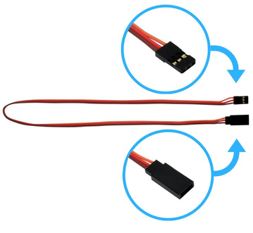 Apex RC Products JR Style 18'' / 450mm Servo Extension - 5 Pack #1018