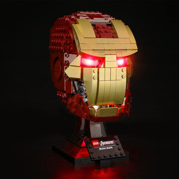 Briksmax Led Lighting Kit For Iron Man Helmet - Compatible With Lego 76165 Building Blocks Model- Not Include The Lego Set