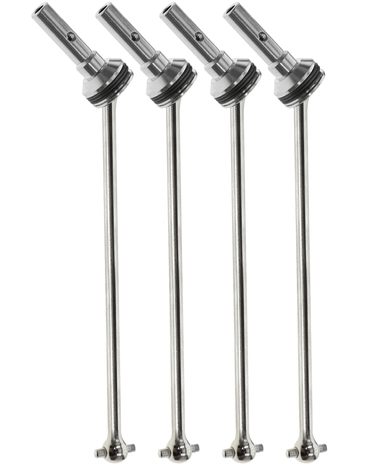 Rcarmumb Drive Shaft CVD Upgrades Part for 1/8 Sledge 4WD #95076-4, 4pcs Front Rear Harden Steel #45 Upgrades Parts Hop-up for 1