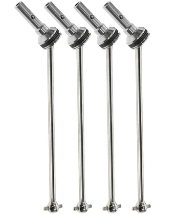Rcarmumb Drive Shaft CVD Upgrades Part for 1/8 Sledge 4WD #95076-4, 4pcs Front Rear Harden Steel #45 Upgrades Parts Hop-up for 1