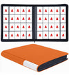 20 Pockets Card Binder Trading Card Binder enhanced Side Loading TCG Card 1280+ Card Collection Binder for MTG Yugi Hoke Cards and Cards Sleeve Card Holder Binders (20Pockets-Orange)