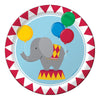 8-Count Round Paper Dinner Plates, Circus Time