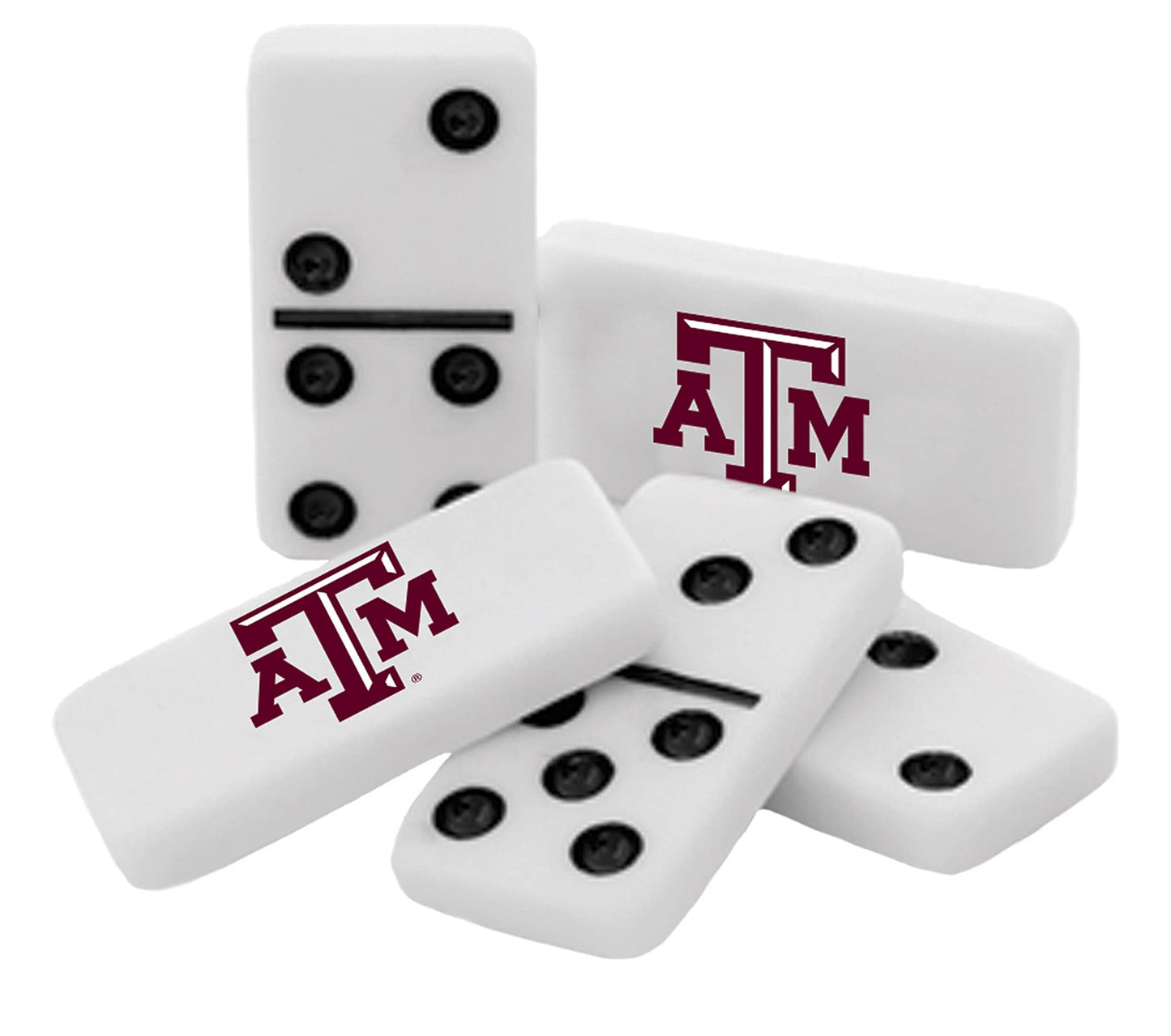Masterpieces Game Day - Ncaa Texas A&M Aggies - 28 Piece Team Logo Double Six Domino Set