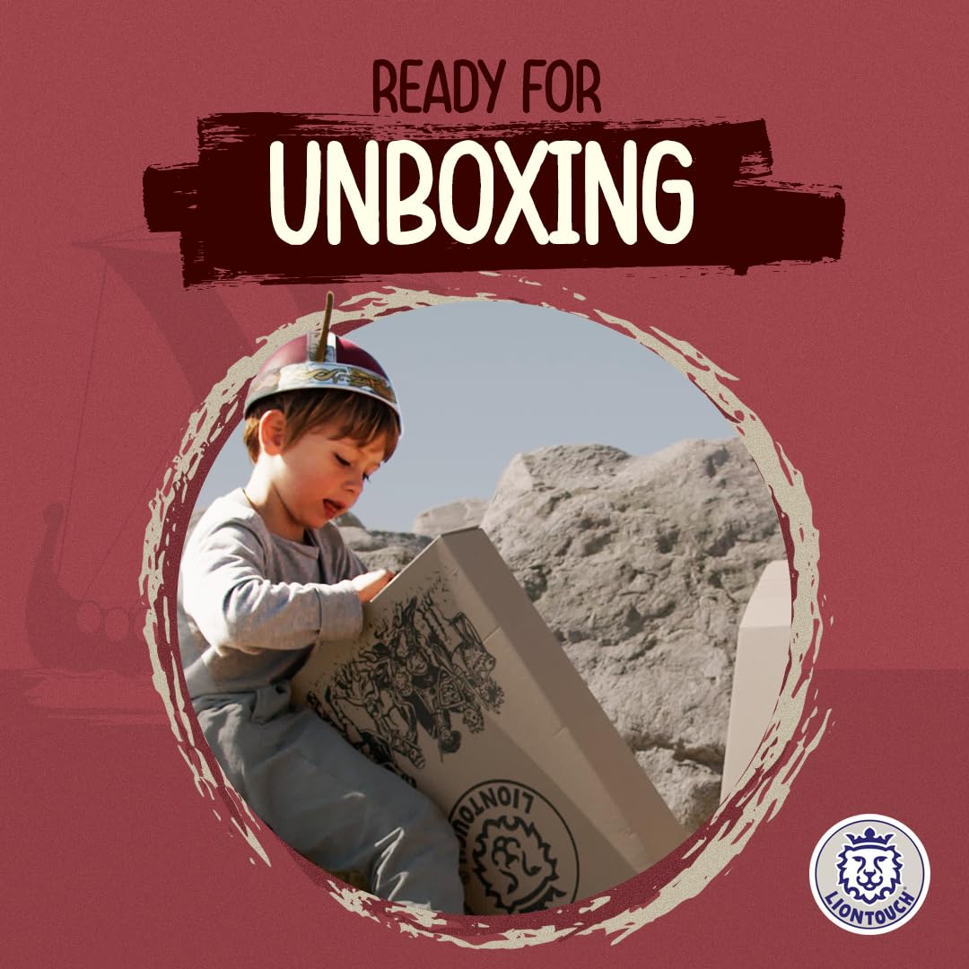 Liontouch - Viking Foam decorative replica blade & Shield | for Kids Aged 3-8 Years | Chief Haralds Medieval Set for Little Warriors & Berserkers Pretend Play | Safe Weapon Accessories for Boys Dress Up & Costumes