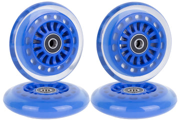 AOWISH Ride on Swing Twist Wiggle Car Polyurethane Replacement Wheels w/Bearings ABEC-9 (2 Front Wheels with Convex Hub, 2 Rear